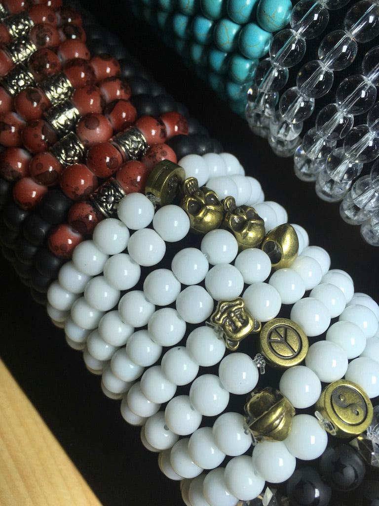 semi precious stone bracelets in bulk