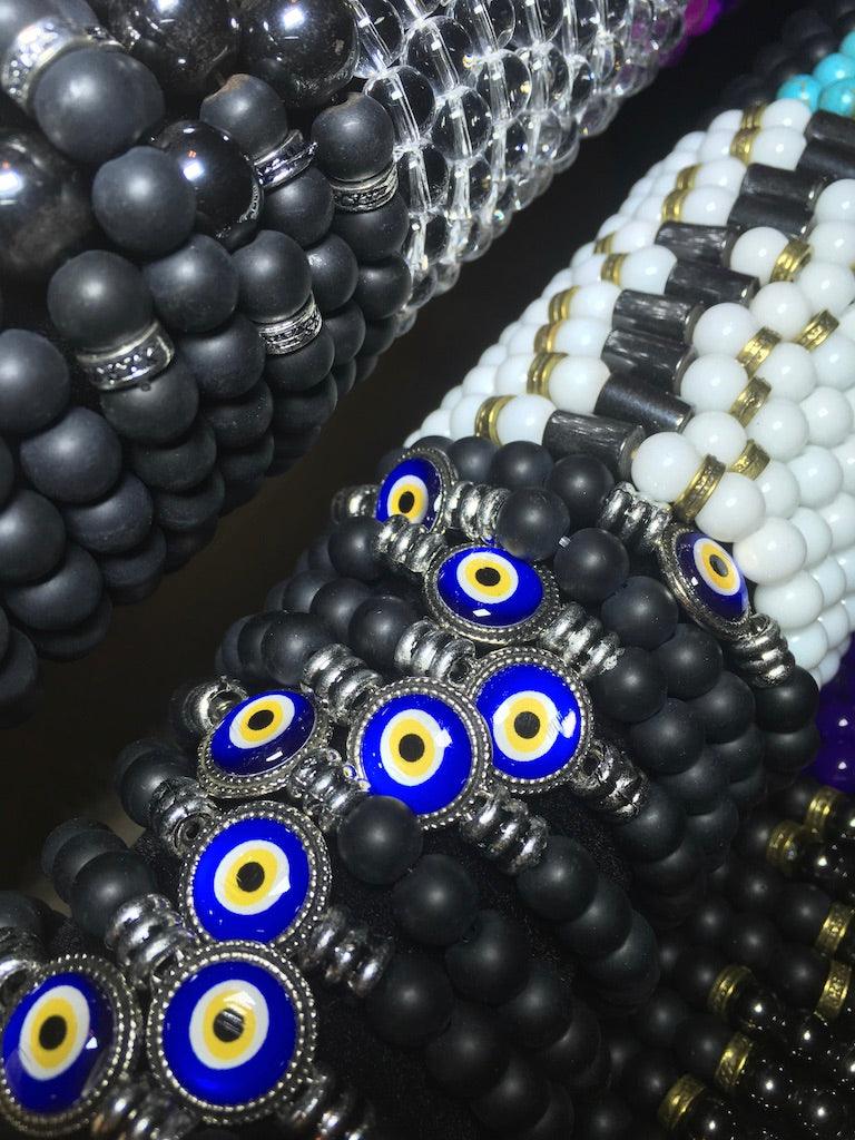 wholesale stone and glass bead bracelets