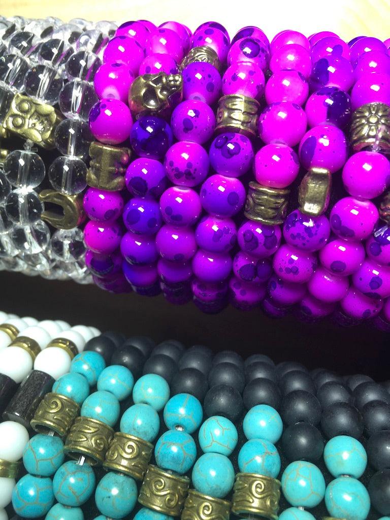 glass beaded bracelets in bulk