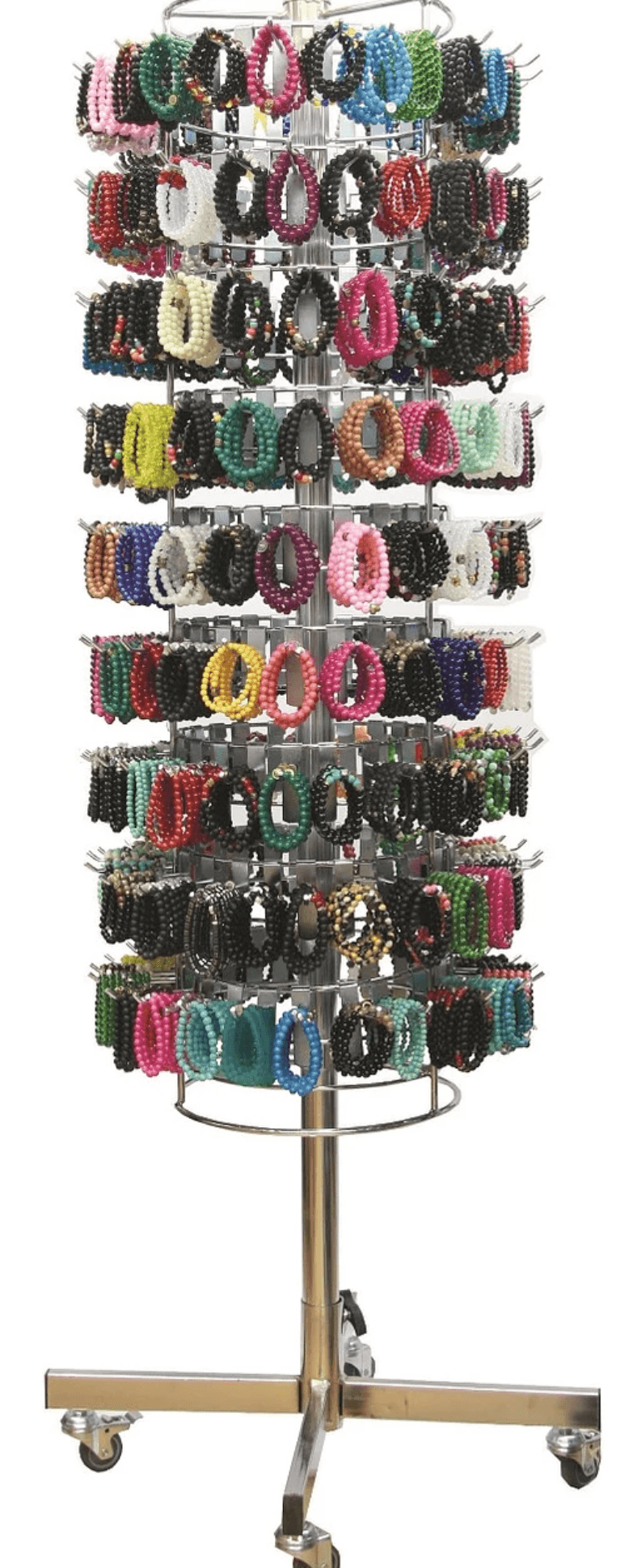 stone and glass bracelets with display 41
